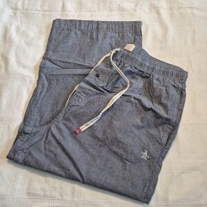 Original Penguin men's XL pajama pants, pin stripe below the knee length EUC